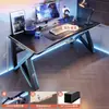 Mesa de computador, mesa de trabalho, conjunto de mesa e cadeira para jogos em casa, mesa simples para quarto, estação de trabalho, mesa de estudo, mesa de escritório para apartamentos de aluguel
