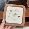 Moderna y Sencilla Versátil Colorida Dopamina Nácar Lapislázuli Flor Collar Lujo Ligero Nicho Gama Alta Cadena para Clavícula
