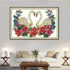 Venta al por mayor de fábrica punto de cruz un par de cisnes sala de estar pintura de bordado grande para dormitorio de amantes pintura decorativa entrega de una pieza
