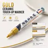 Nova caneta de pintura cerâmica DIY criativa para vidro e porcelana, à prova d'água e sem desbotamento, caneta de marcação pintada à mão e retoque de cor