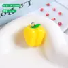 Chaveiro Pingente de Resina DIY de Vegetais e Frutas Artificiais Brinquedo Divertido de Comida Joias Artesanais Brincos Pingente Pequeno