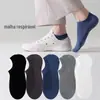 Meias Verão Femininas Meias Finas Sapatilha Meias Femininas Masculinas Meias Cor Sólida Preto e Branco Poliéster Algodão Respiráveis Absorventes de Suor Invisíveis Descartáveis