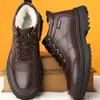 Zapatos de Hombre Personalizados de Talla Grande Transfronterizos, Zapatos Nuevos de Algodón para Hombre con Forro de Felpa, Botas Cortas Martin Cálidas Casuales de Caña Alta con Suela Gruesa para Hombre