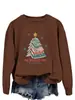 Sudadera Casual con Cuello Redondo Estampada Divertida con Letras 'Allbookedforchristmas' Venta al por Mayor en Stock en Europa y América