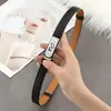Cinturón Kelly Familia H para Mujer de Piel Genuina Versátil de Gama Alta para Combinar Vestido Decoración de Cintura Cinturón para Pantalones de Traje Kelly