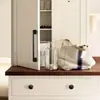 Manija Grande para Puerta de Armario Estilo Europeo, Manija Negra para Cajón Estilo Americano, Manija para Puerta de Gabinete, Manija Moderna Simple para Puerta de Armario