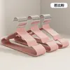 Colgador de plástico grueso con recubrimiento nuevo estilo extra grueso para adultos plástico con recubrimiento antideslizante sin marcas colgador de ropa colgador de ropa para niños