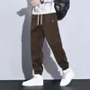 Comercio Exterior Primavera y Otoño Pantalones Deportivos para Hombre Sueltos Otoño e Invierno Forrados de Terciopelo Pantalones Largos Hombre Pana Nuevos Pantalones Casuales Hombre