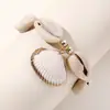 Amazon Moda Europea y Americana Transfronteriza Estilo Vacaciones en la Playa Pulsera de Cuerda Simple con Conchas Nuevo Producto de Verano Accesorios Pulsera