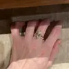 Anillo de Huevo de Paloma Radiante de Diamante de Alto Carbono Estilo Francés Vintage, Anillo Conjunto Cortado Flor de Hielo de Moda de Lujo Ligero, Anillo de Compromiso para Mujeres