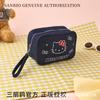 Bolsa de Maquillaje Hello Kitty Estilo Vaquero Original Autorizada por Sanrio Gran Capacidad de Almacenamiento Bolso de Mano Portátil para Salidas