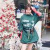 CPFM KANYE renacimiento limitado letra espumosa manga corta FOG americano retro high street suelto pareja camiseta