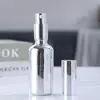 Frasco de Óleo Essencial Galvanizado a Ouro Transfronteiriço 10ml Frasco com Conta-gotas de Vidro Frasco Vazio para Reembalagem de Loção Cosmética Frasco Spray Portátil
