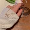 Nuevo Collar de Lazo Simple y Versátil para Mujer, Diseño de Nicho de Lujo Ligero, Collar para Clavícula, Estilo, Sensación de Alta Gama, Venta al por Mayor