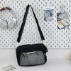 Bolsa Transparente de Ombro Cruzado Cor Sólida, Bonita e Fashion, Versátil, Alto Valor Estético, para Meninas, Adequada para Faculdade e Estilo Anime