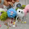 Colgante Llavero de Bola Peluda de 5-6 cm, Llavero de Bolso de Moda, Colgante para Coche, Colgante de Bola de Pelo DIY de Calidad