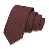 Bestseller transfronterizo, corbata estrecha para hombre de 6 cm, corbata de rayas casual, corbata para hombre hecha a medida, al por mayor en stock, muestra disponible en 7 días