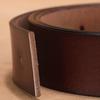 Cinturón de Cuero con Hebilla Lisa para Hombre, Talla Grande, Piel de Vaca Genuina, Cinturón de Cintura con Letra V, Envío Directo de Una Pieza, Hebilla V de Comercio Exterior, Versátil
