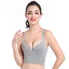Correr Yoga Ropa Interior Inalámbrica para Mujer Fitness Talla Grande Estilo Chaleco Sujetador Deportivo de Espalda Senos Grandes