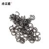 Chaveiro DIY Acessórios para Chaveiro Argola Aberta Argola de Conexão Argola Circular Argola C Pingente Pequeno de Boneca Argola de Conexão Argola Aberta