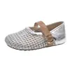 Meias Pantufas Meia Cobertura Trançadas Estilo Birkenstock Retrô para Mulheres, Novo Modelo Verão 2026, Sandálias de Rede com Solas Grossas, Sapatos Mary Jane