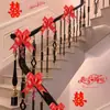 Decoración de coche de boda flor accesorios de habitación de boda bola de flores par de cintas para escaleras de boda bola de flores para manijas de puertas de coche de boda diseño venta al por mayor