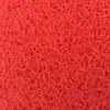 Tapetes de Piso para Corredor de Plástico Espumado de PVC Personalizados pelo Fabricante, Tapetes de Porta Impermeáveis Antiderrapantes, Tapete Circular Vermelho Escovado para Entrada de Casa