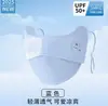 Mascarilla de Protección Solar para Niños Mascarilla a Prueba de Polvo Verano Seda de Hielo Transpirable Bebé Lavable Mascarilla Parasol