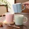 Taza de Cerámica Personalizada Color Nórdico Esmalte Café Leche Té Desayuno Oficina Restaurante Té de la Tarde Regalo