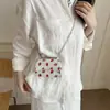 Bolsa de Moda Cereja Fresca e Estilosa 2026 Verão Nova Tendência Ombro Único Transversal Chique Doce Pequena Quadrada Feminina