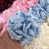 11cm Estilo Coreano Elegante Plisado Sading Flor Tridimensional Accesorios de Boda DIY Accesorios para el Cabello Zapatos Flor Pétalo Ropa Arreglo