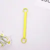 Accesorios Pindou cordón de resorte de plástico llavero de cordón de resorte cordón retráctil de resorte para teléfono móvil anti-pérdida llavero de doble anillo