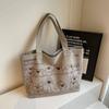 Bolso Grande Estilo Coreano para Mujer 2025 Nuevo Casual Versátil Tote Bolso de Lona Gran Capacidad para Viajes al Trabajo Bolso de Hombro