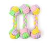 Juguetes de Cuerda de Algodón para Mascotas Mancuernas de Cuerda de Algodón de Colores Dulces para Perros Medianos y Grandes Juguetes Interactivos para Aliviar el Aburrimiento Listos para la Venta