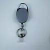 Oval para Exterior Cor Sólida Cor Sólida Fivela de Puxar Fácil Fivela Retrátil de Puxar Fácil Cabo de Aço para Puxar Fivela para Crachá Chaveiro Retrátil