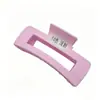 Pinza de Garra Cuadrada Grande Mate Estilo Coreano Pinza de Tiburón de Plástico Temperamento Pinza para el Cabello Color Caramelo Pinza para el Cabello Pinza para el Cabello