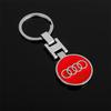 Llavero de aleación de zinc personalizado con forma de H y logotipo de coche, de metal, con pegamento de doble cara, para regalo