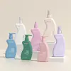 Botella rociadora transfronteriza de alta gama de 150 ml para cosméticos, botella recargable de niebla fina, botella de loción de forma única de 100/250 ml