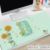 Alfombrilla de ratón extragrande personalizada, diseño de caricatura lindo, borde engrosado, adecuada para estaciones de trabajo y uso de oficina