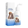 Solução de Limpeza de Ouvido para Pets - Glicerina, Hortelã, Aloe Vera, adequada para cães e gatos, limpador suave de cera de ouvido, refrescante e calmante