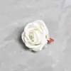 Cabeza de Flor Artificial de Rosa de Terciopelo Pequeña con Borde Rizado Broche Cabeza Flor de Boda Pared de Flores Flor Suelta Arreglo Floral Arte de Flor de Rosa Flor Artificial