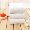 100g 120g hilo importado de 21 cabos toalla blanca toalla de terapia de calor hotel de alta gama logo personalizado