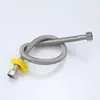 Manguera trenzada de acero inoxidable 304, conector de grifo para calentador de agua de inodoro, tubería de entrada a prueba de explosiones de alta presión de 4 puntos para el hogar