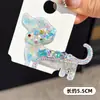Pinza para el Cabello de Flor de Cinco Pétalos Brillante de Cristal Dongdaemun Pinza Lateral de Gama Alta Hermosa como un Hada Pinza Super Brillante para Flequillo Pinza de Pato para Mujeres