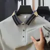 Transmisión en Vivo Transfronteriza Camisa Polo de Manga Corta para Hombre Verano para Hombre Solapa Sensación de Hielo Color Sólido Informal de Negocios Camiseta para Jóvenes y Personas de Mediana Edad