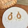 Brincos Redondos Florais de Prata Boêmia, Estilo de Férias, Brincos Simples e Versáteis, Brincos Doces e Modernos de Nicho para Mulheres