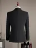 Traje de Negocios Cruzado para Boda de Novio Traje de Hombre Elegante Versátil Moda Delgado Profesional Ropa Formal Traje Elegante