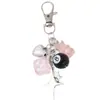 Llavero de Coche de Fresa Fruta Cereza Limón Diamante Colgante para Bolso de Mujer Llavero de Metal Dibujo Animado