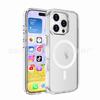 Adecuado para Funda Magnética iPhone 17, Protector Transparente Brillante Magnético de Cobertura Total, Funda Magnética Ip18 Pro Estándar Militar