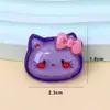 Transfronteiriço Fofo Transparente Coelho Flor de Cerejeira Rosto Sorridente Resina Pequenos Acessórios Acessórios de Joalheria Acessórios de Cabelo Cola Cremosa DIY Atacado